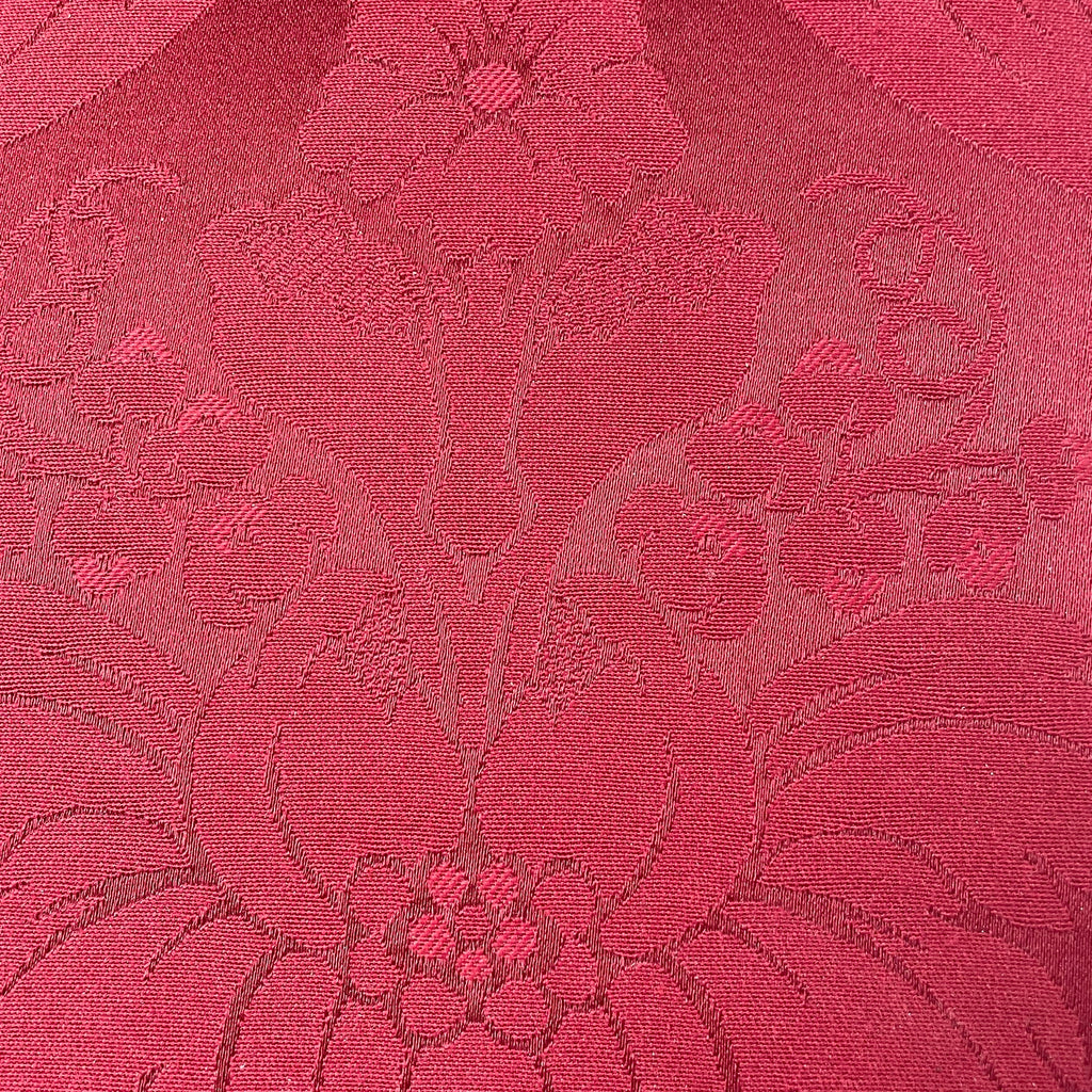 Pair of Edwardian Inlaid Mahogany Side Chairs - Red Damask Upholstery