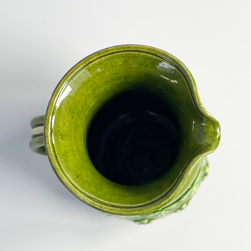 Victorian Rye Pottery Miniature Jug – Sussex Rustic Ware Green Glaze