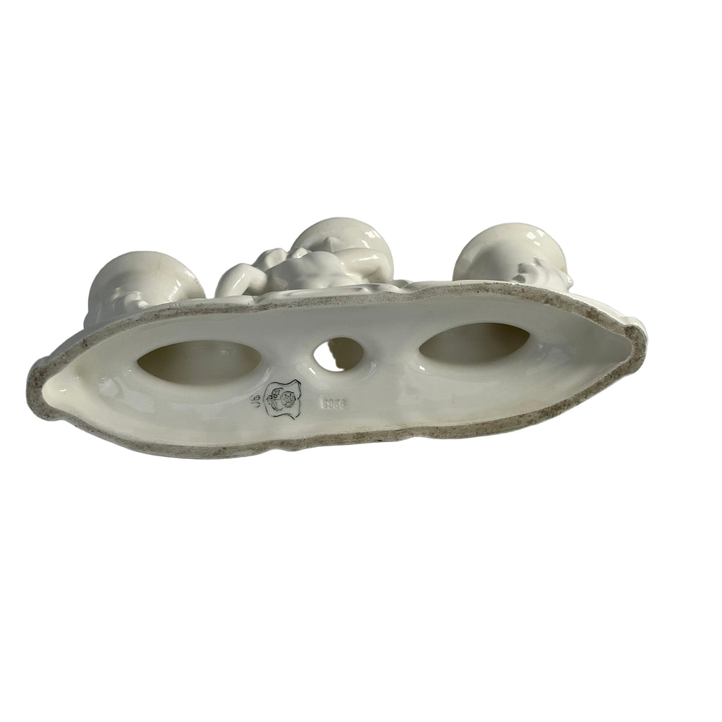 Vintage Bavarian Ceramic Cherub Candlestick – Max Rösler & Co c.1894-1925