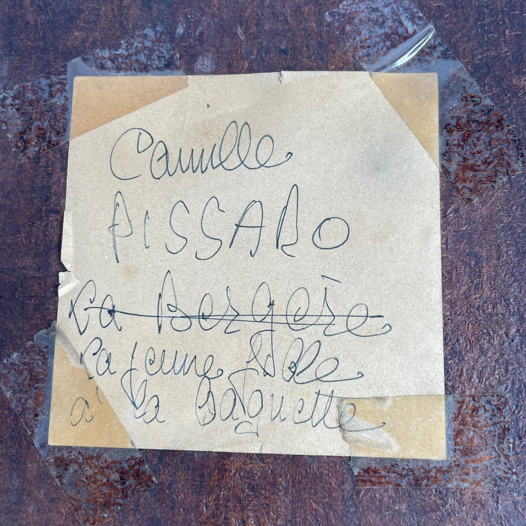 Vintage Decorative Print After Pissarro "Jeune Fille à la Baguette"