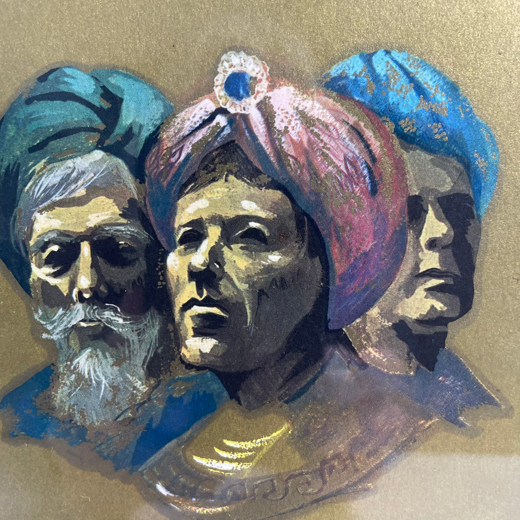 Vintage Three Wise Men Wall Art – Signed JKW