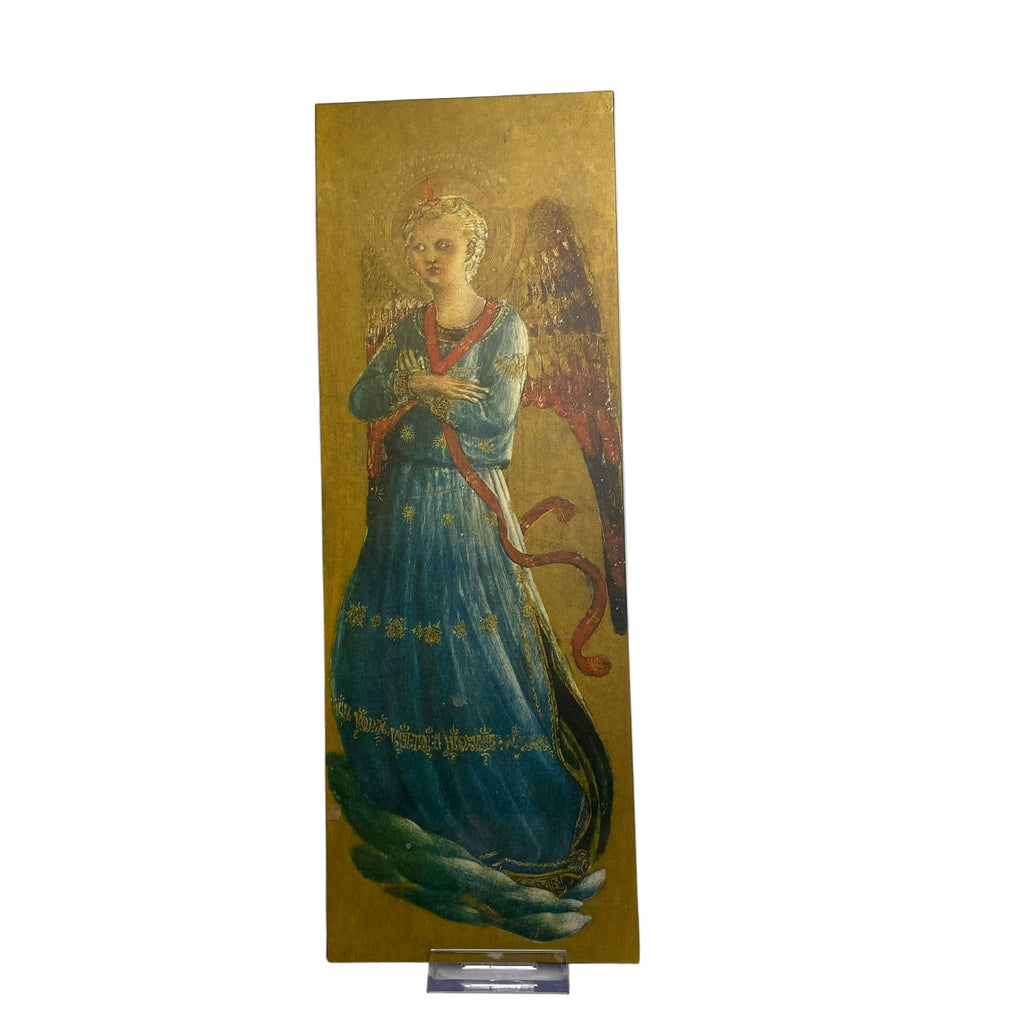 Vintage Medici Society Angel Prints Pair – Gilded Renaissance Reproduction Panels