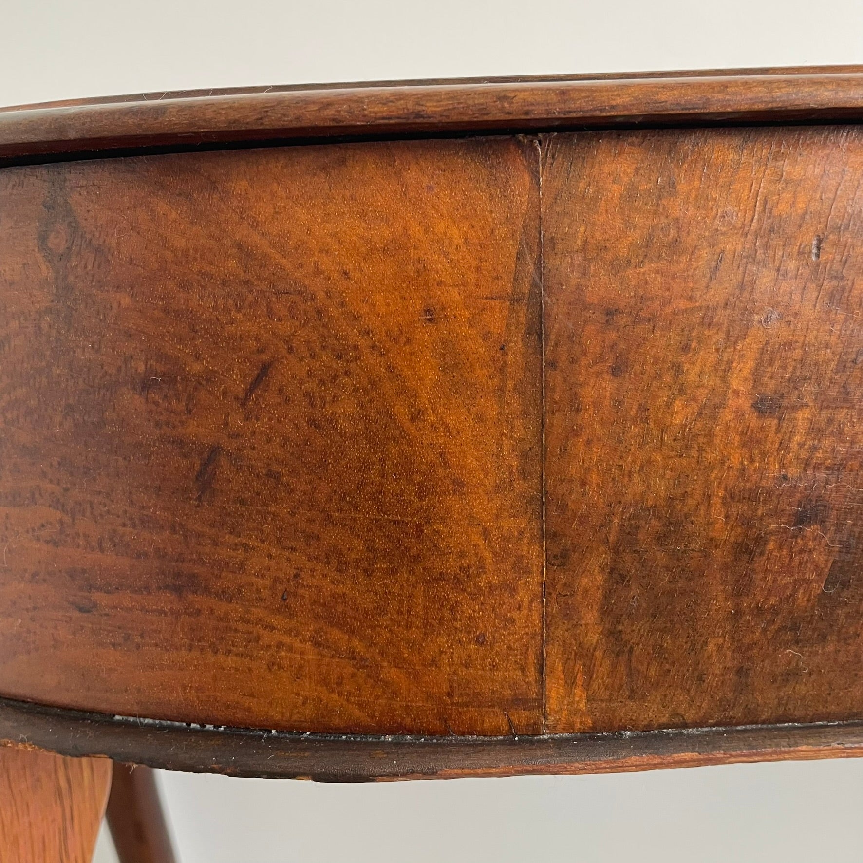 Vintage Console Table with Curved Legs and Drawer