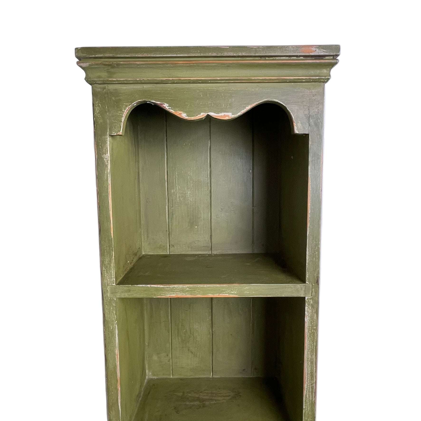 Upcycled Vintage Bookcase in Artichoke Green – AJS Vintage Rehab