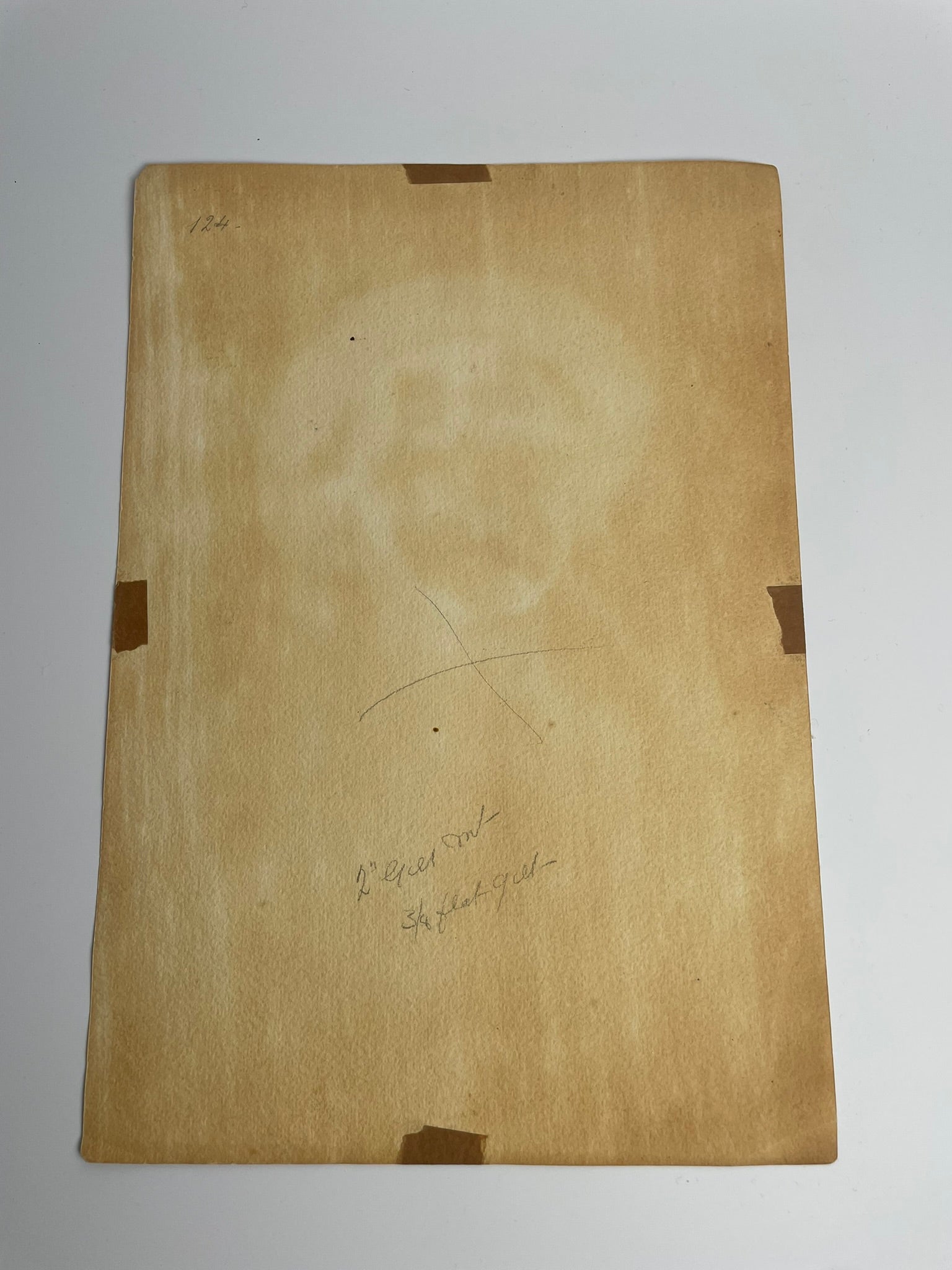 Original Signed Watercolour by Antonio Enrico Fiorentino – Woman in Red Headscarf