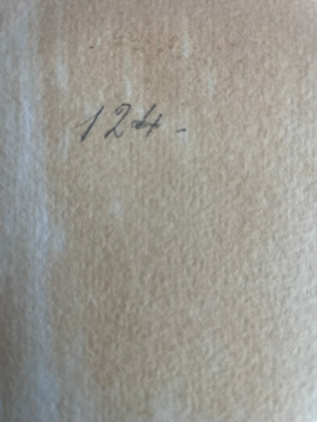 Original Signed Watercolour by Antonio Enrico Fiorentino – Man Smoking Pipe