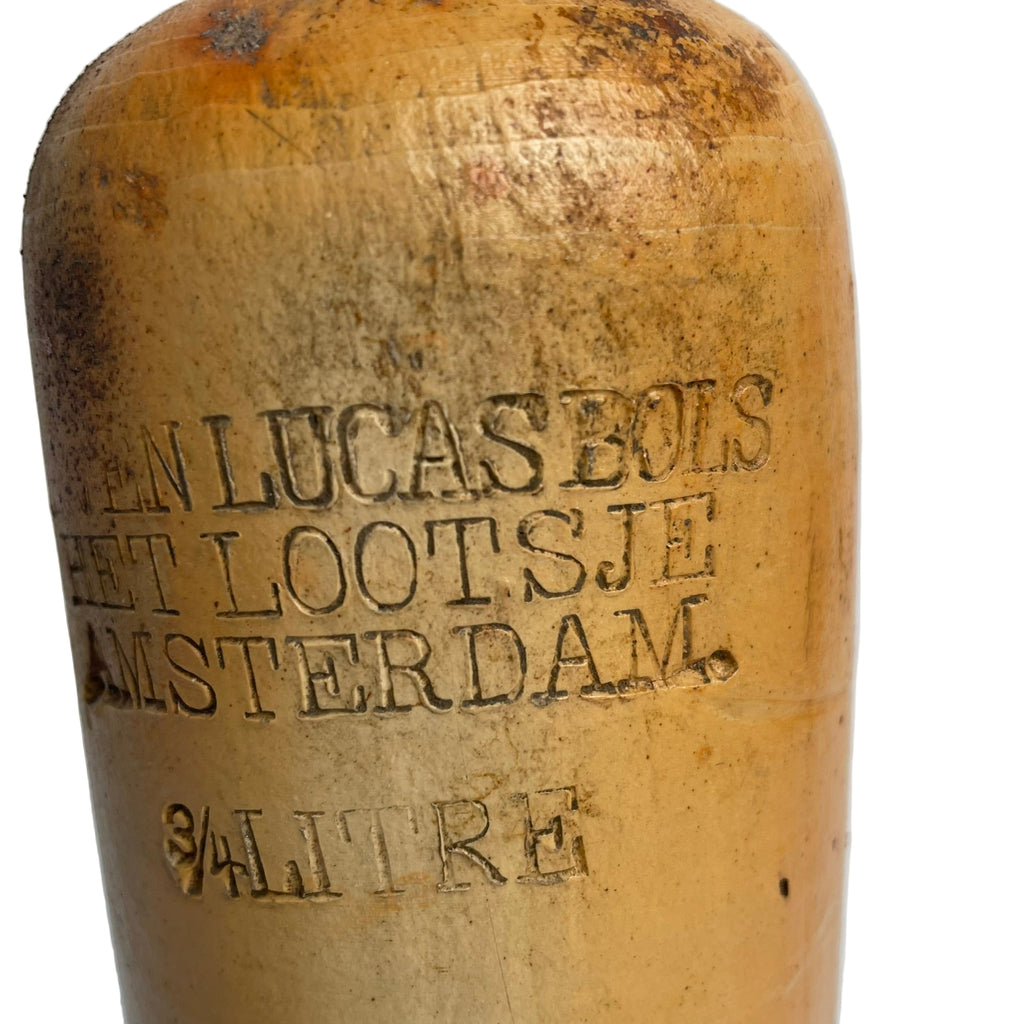 Antique Lucas Bols Stoneware Gin Bottle – Amsterdam, three-quarter litre size