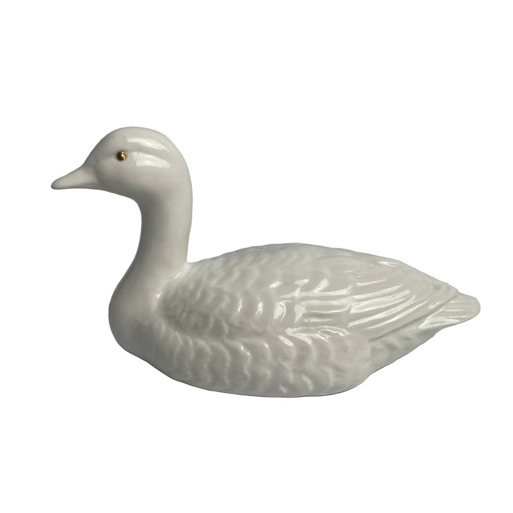 Poole Pottery Golden-Eye White Glaze Ducks Set of Six Barbara Linley-Adams